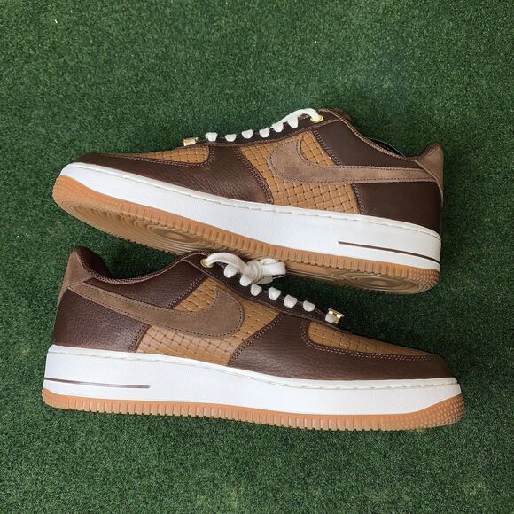 Sz 10.5 Nike Air Force 1 Low \'07 LV8 Jersey Made It Brown White IM6644-259 Men\'s main image 8